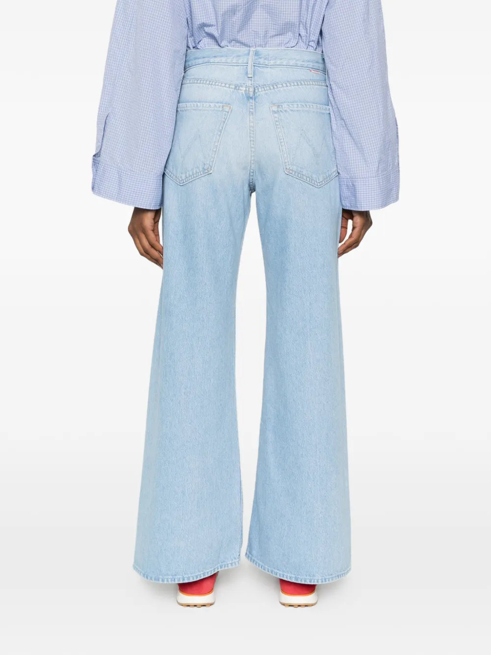 MOTHER Snacks jeans met wijde pijpen Blauw