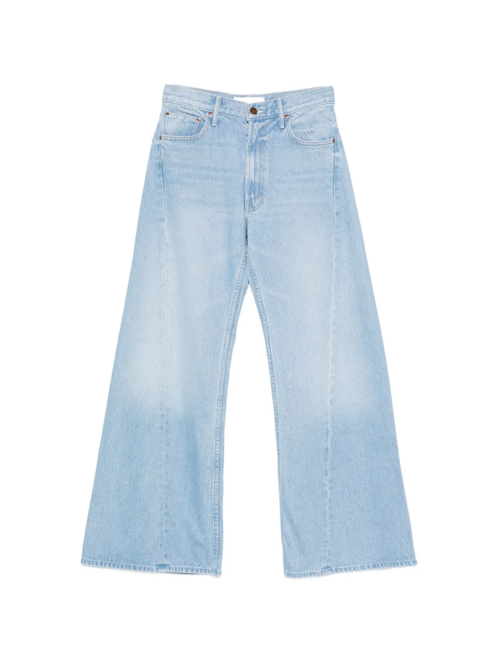 MOTHER Snacks central seam wide leg jeans - Blau