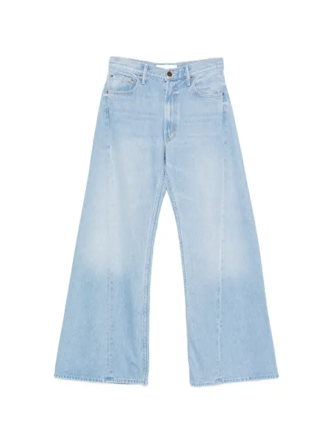 MOTHER Snacks central seam wide leg jeans