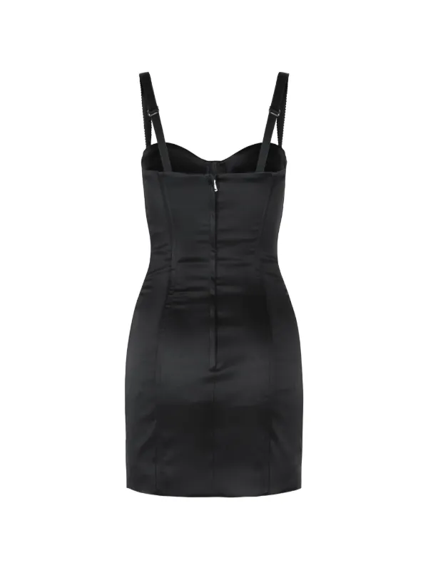 Dolce & Gabbana Satin Corset Minidress