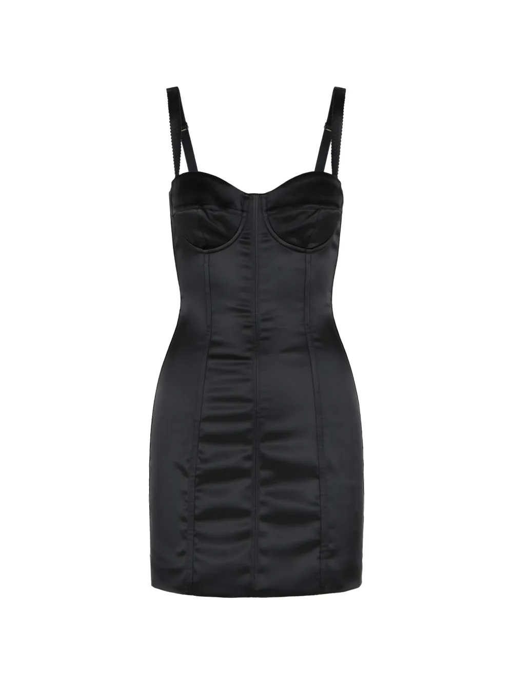 Dolce & Gabbana satin corset minidress - Nero