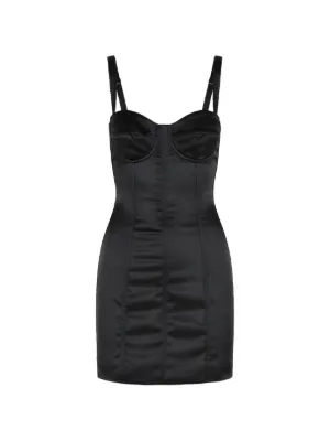 Dolce & Gabbana floral-lace Corset Slip Dress | Black | FARFETCH