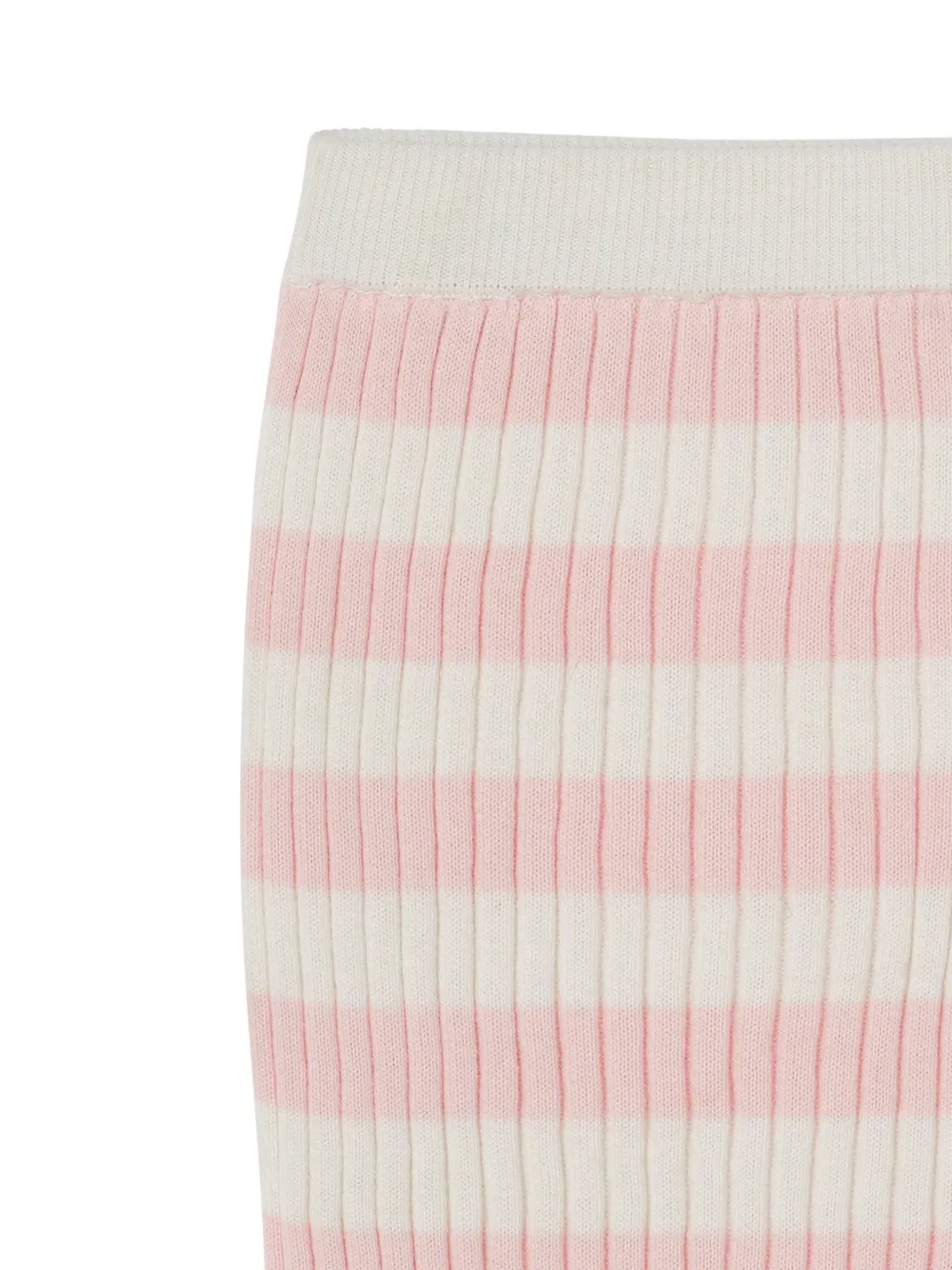  Tutu Du Monde Striped Rib Skirt - White 