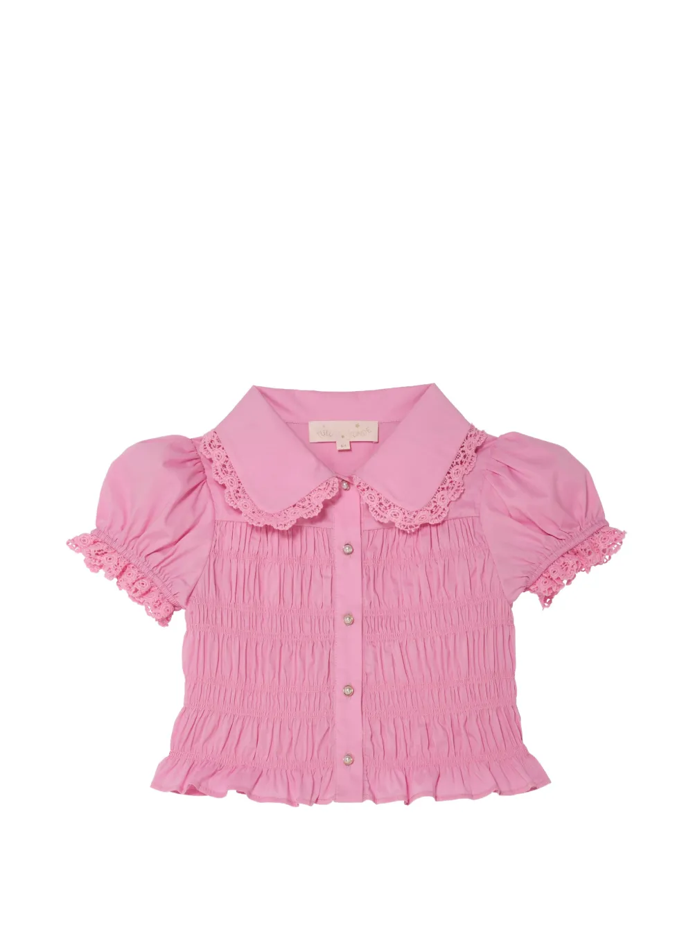 Tutu Du Monde Brigitte lace collared blouse - Rosa