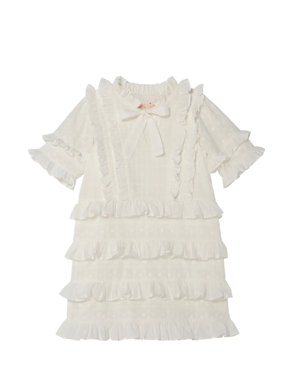 Tutu Du Monde Roseraie ruffled tiered dress - Bianco