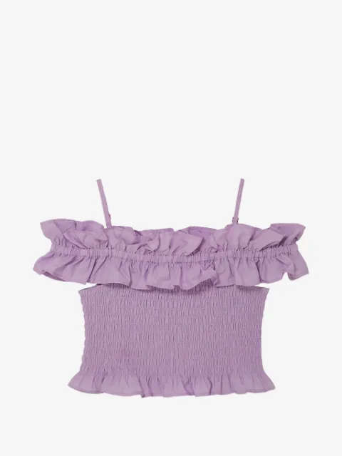 Tutu Du Monde Mariposa ruffled smocked top