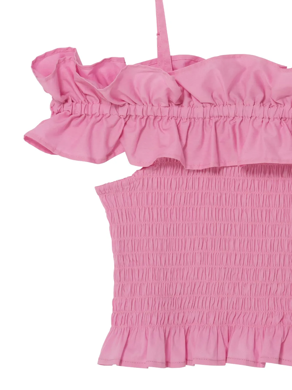  Tutu Du Monde Mariposa Ruffled Smocked Top - Pink 