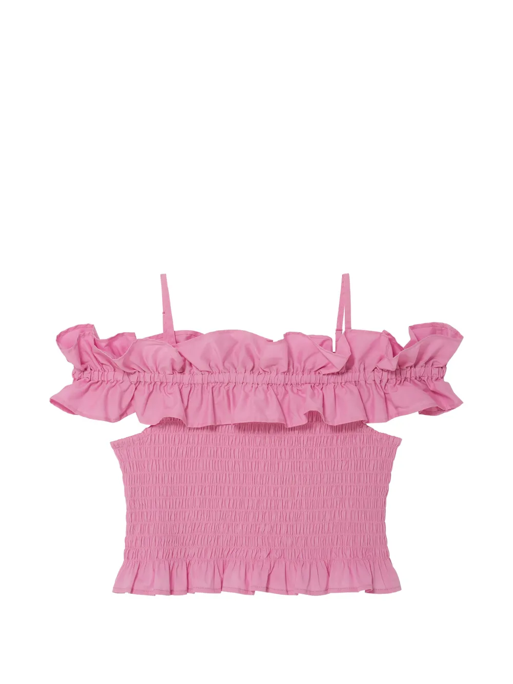 Tutu Du Monde Mariposa ruffled smocked top - Rosa