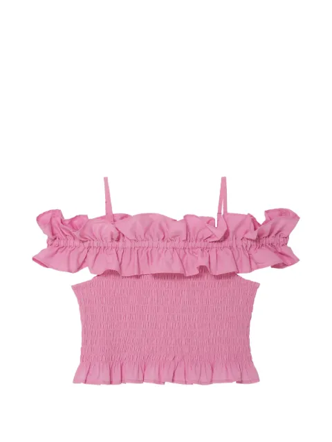 Tutu Du Monde Mariposa ruffled smocked top