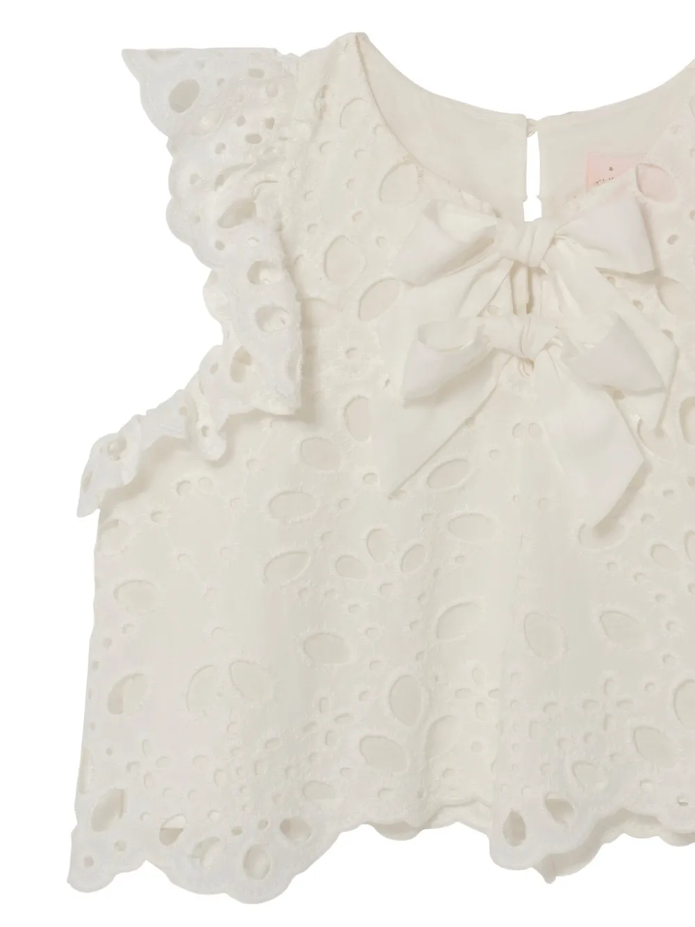  Tutu Du Monde Bow Ruffled Top - White 