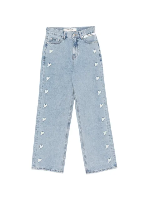 Kimhekim heart-motif denim jeans