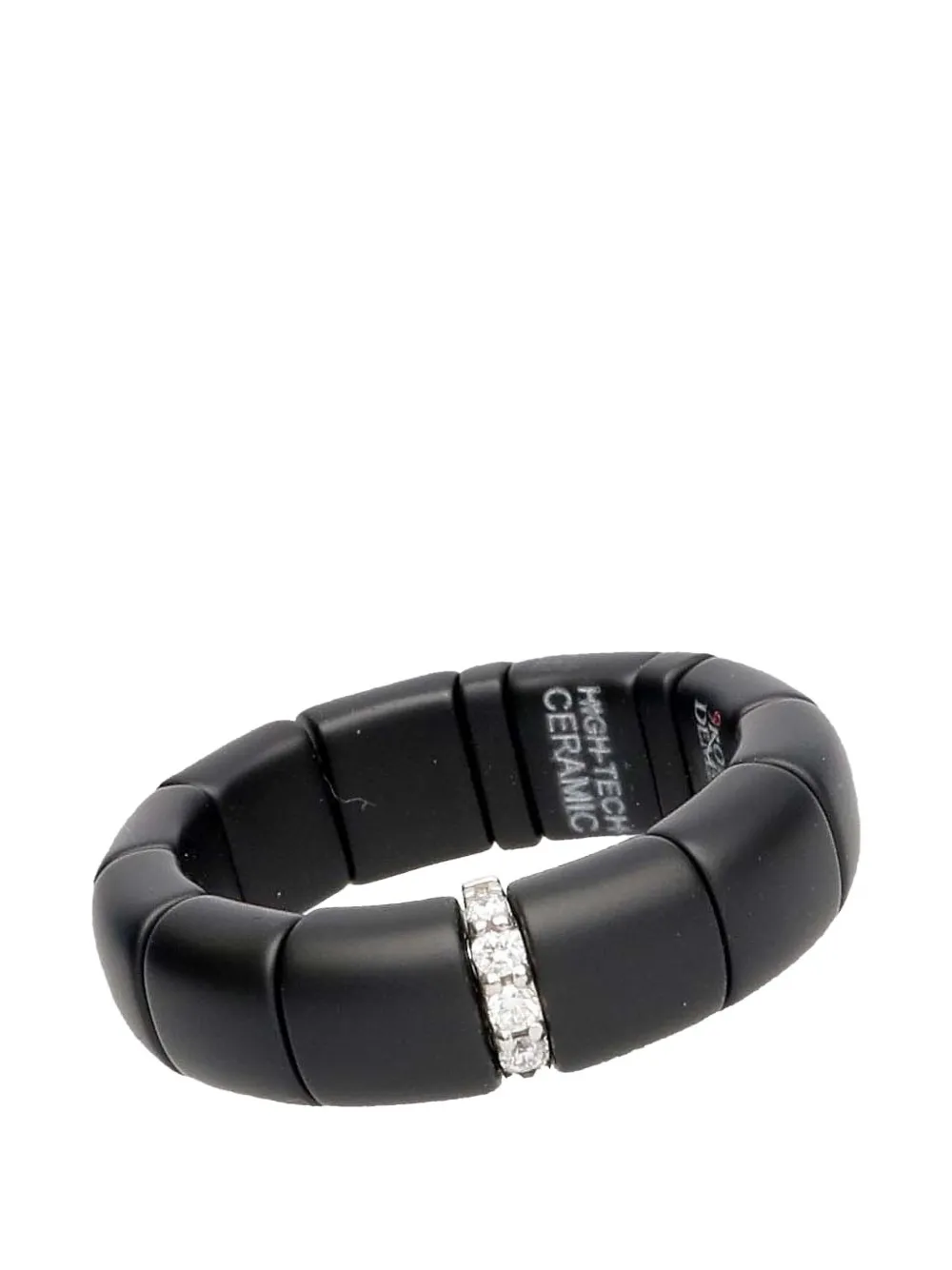 Roberto Demeglio Pura diamond ceramic ring - Nero