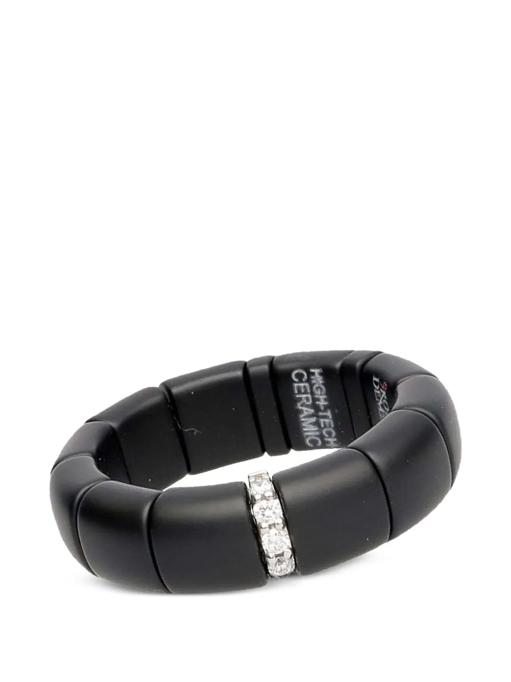Roberto Demeglio Pura diamond ceramic ring - Nero