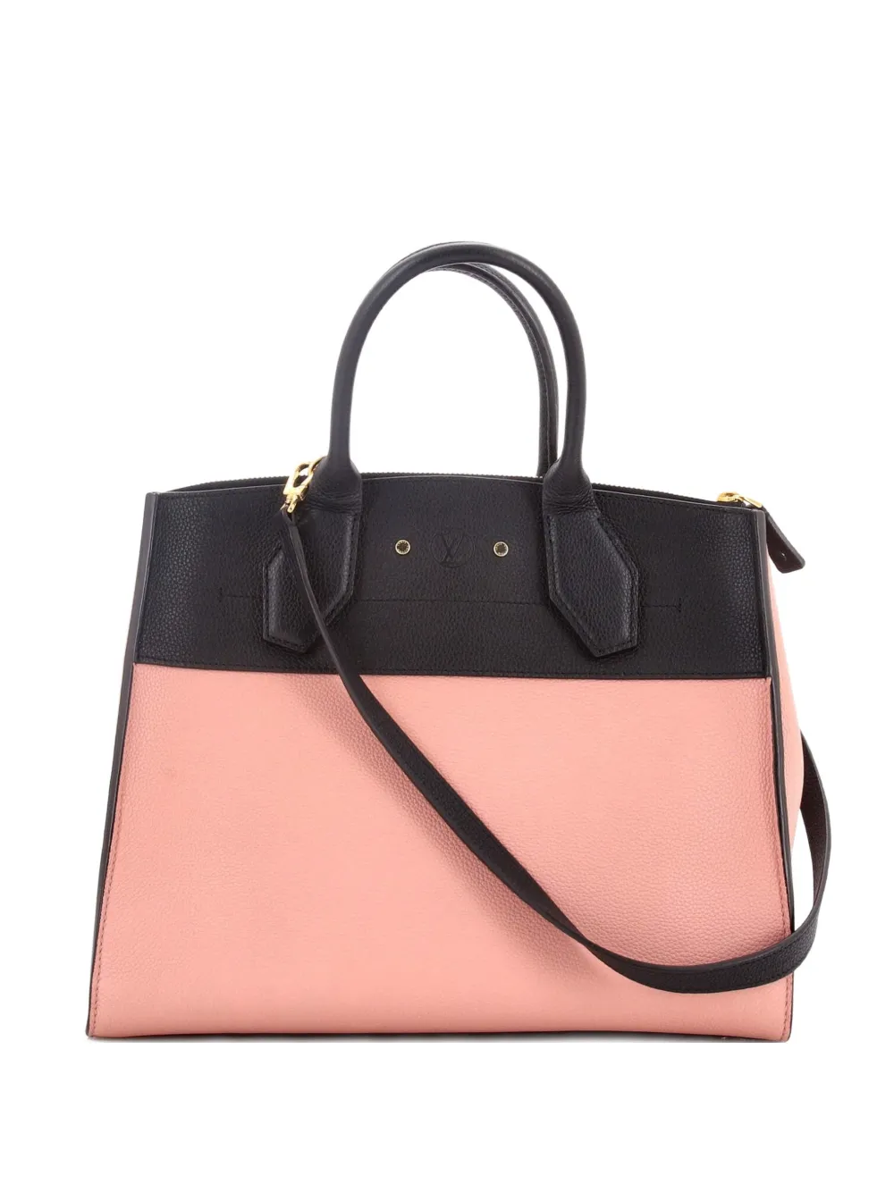 Louis Vuitton Pre-Owned City Steamer Handbag Leather MM tote bag - Nero