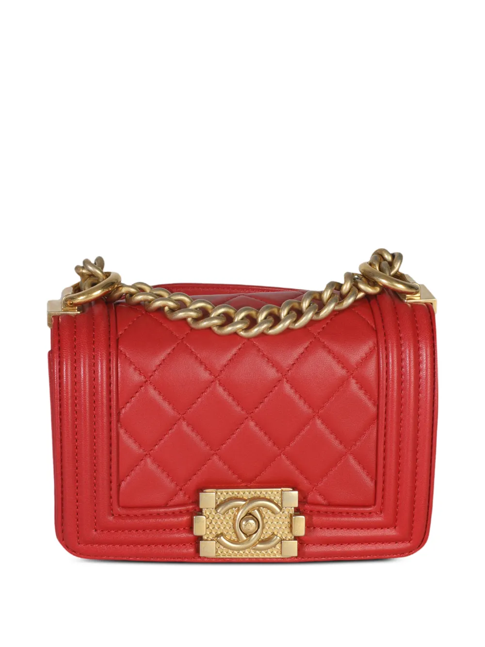 CHANEL Pre-Owned Borsa Boy Chanel mini trapuntata 2016-2017 - Rosso