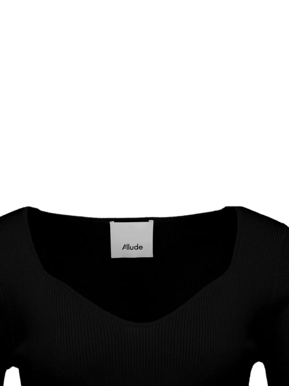 Allude Top met V-hals Zwart