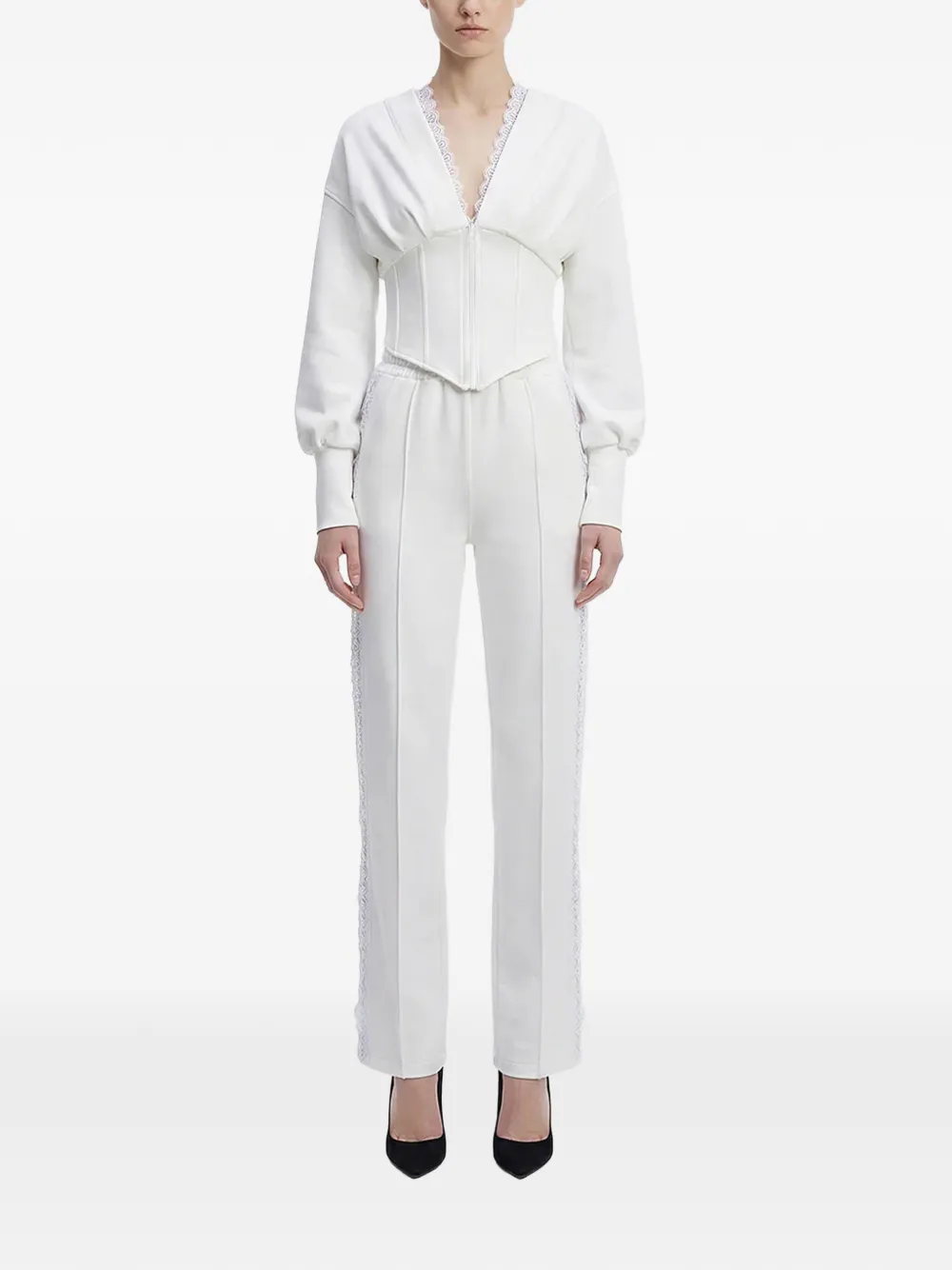  Hamza Top Karol Con Capucha - Blanco 