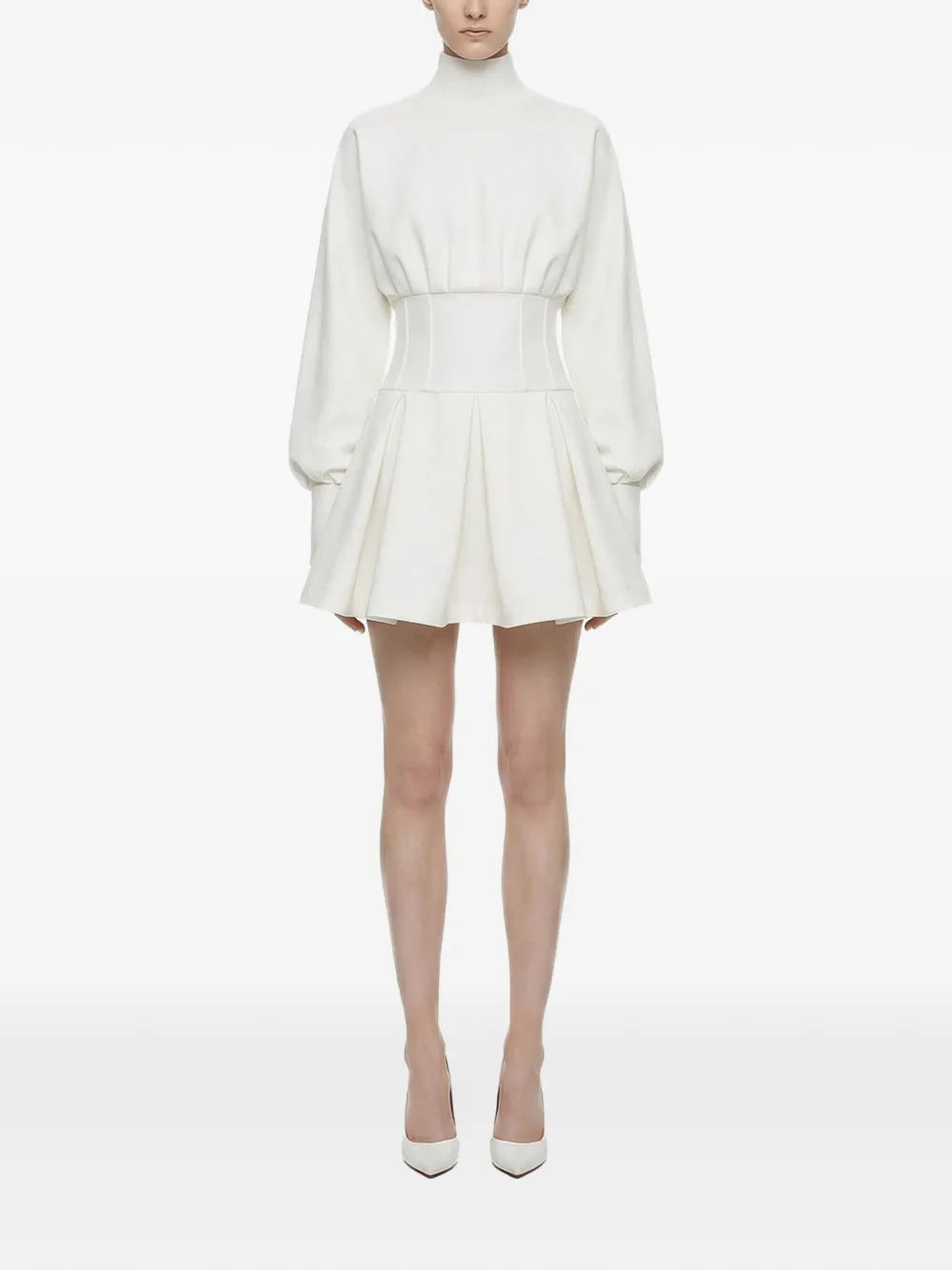  Hamza Nyssa Corset Dress - White 