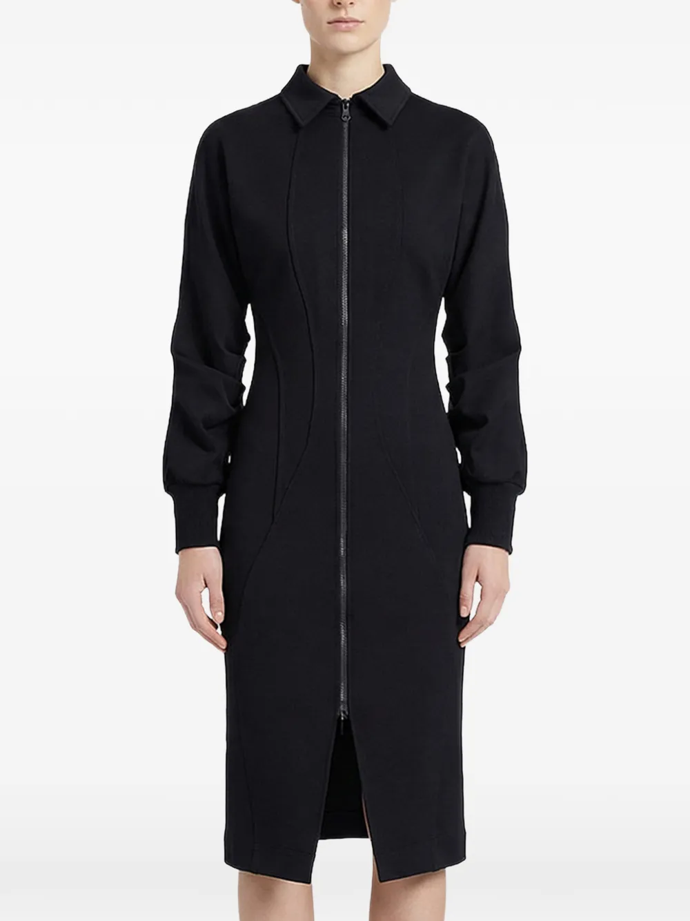 Zip Long-Sleeved Dress