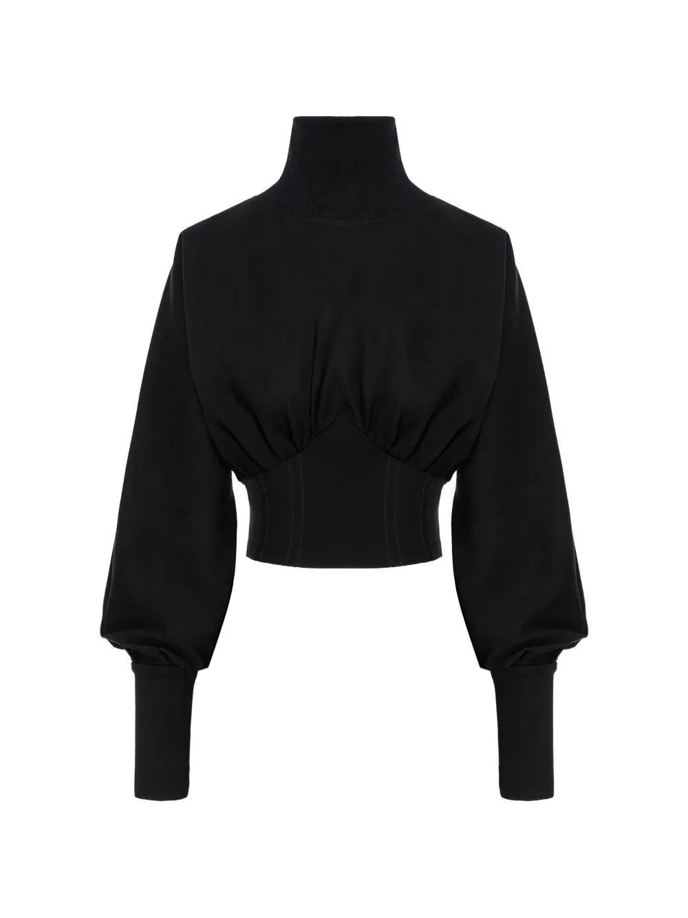 HAMZA Nice puffed-sleeve top - Nero
