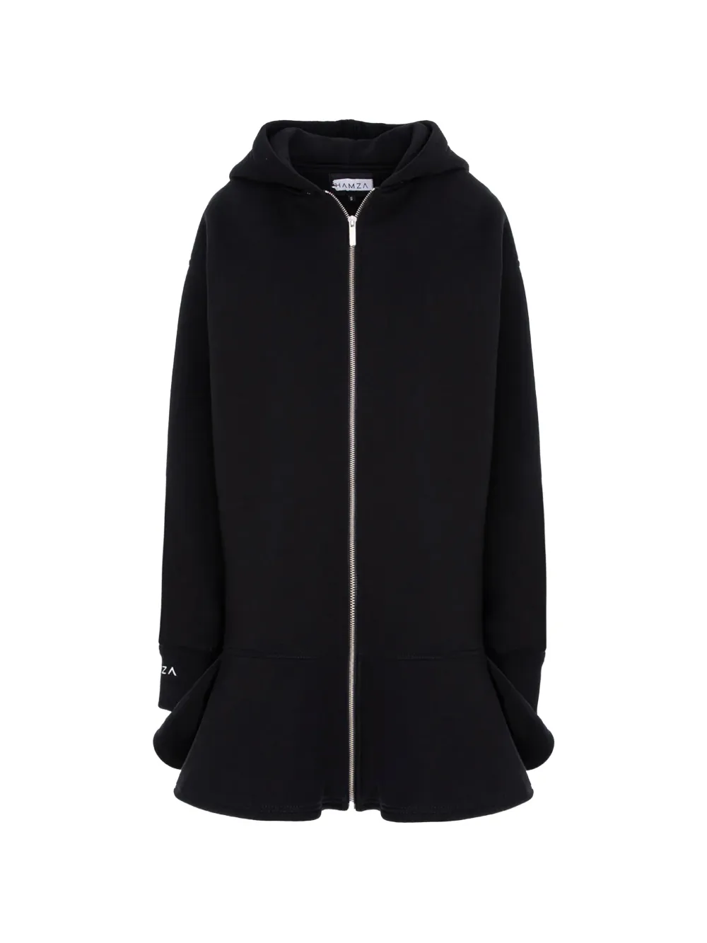 HAMZA Bell Fleece dress - Nero