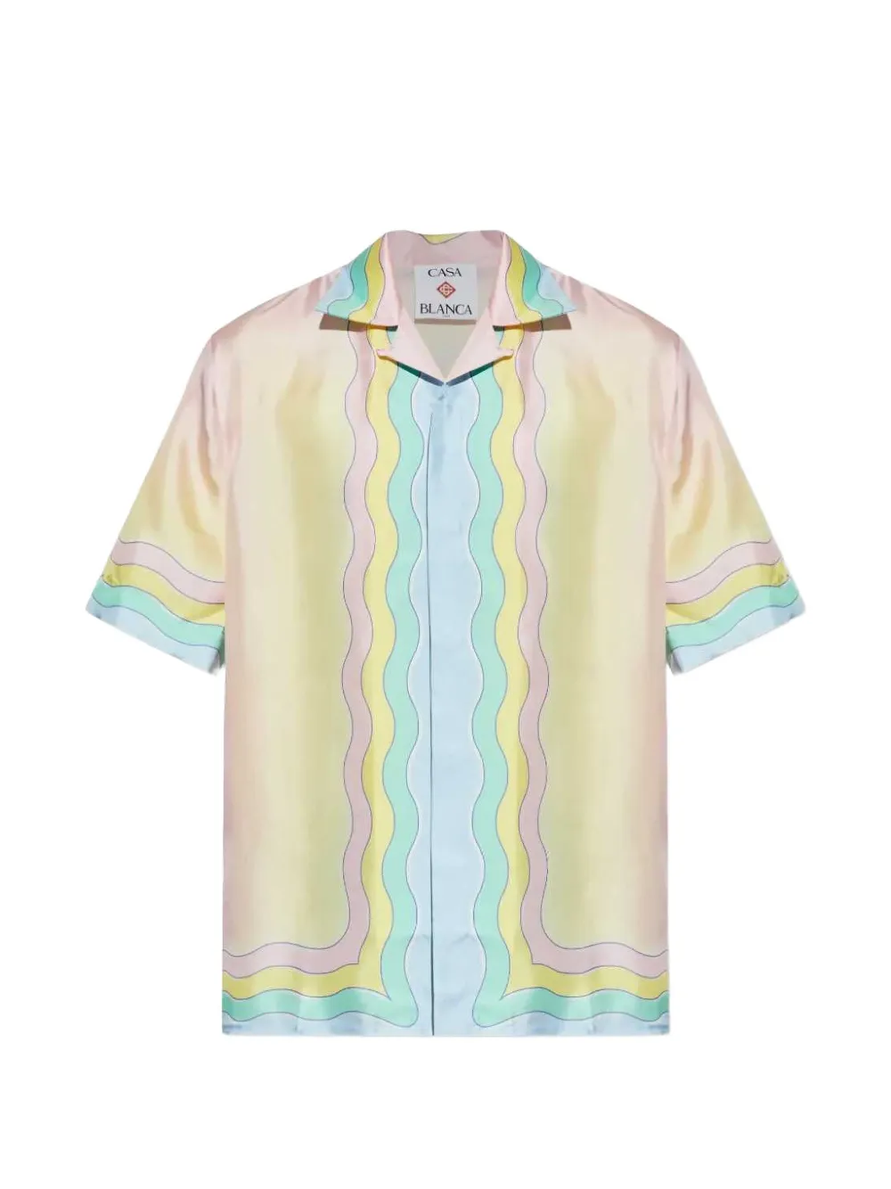 Casablanca short-sleeve printed shirt - Rosa