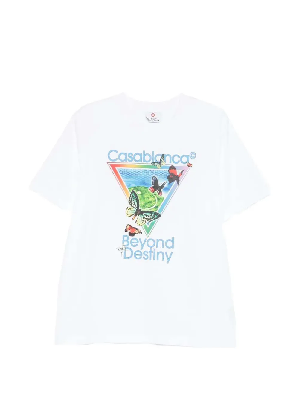 Casablanca tennis club beyond destiny graphic t-shirt - Bianco