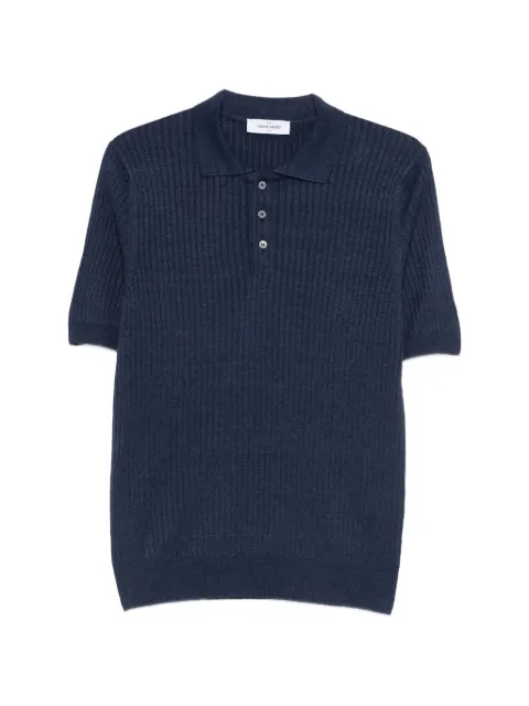 Gran Sasso ボタン リブニット トップ