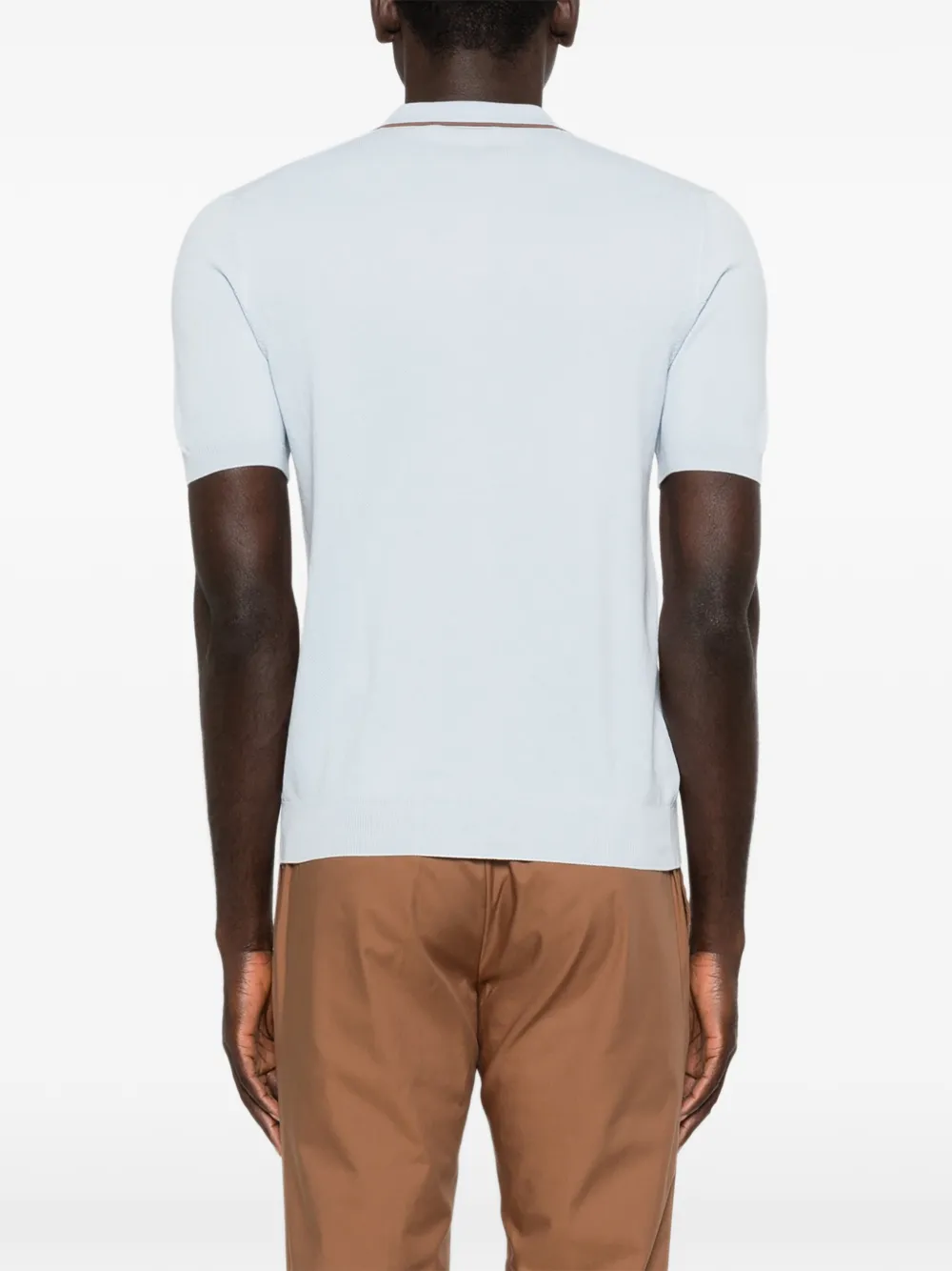 Gran Sasso T-shirt met polokraag Blauw