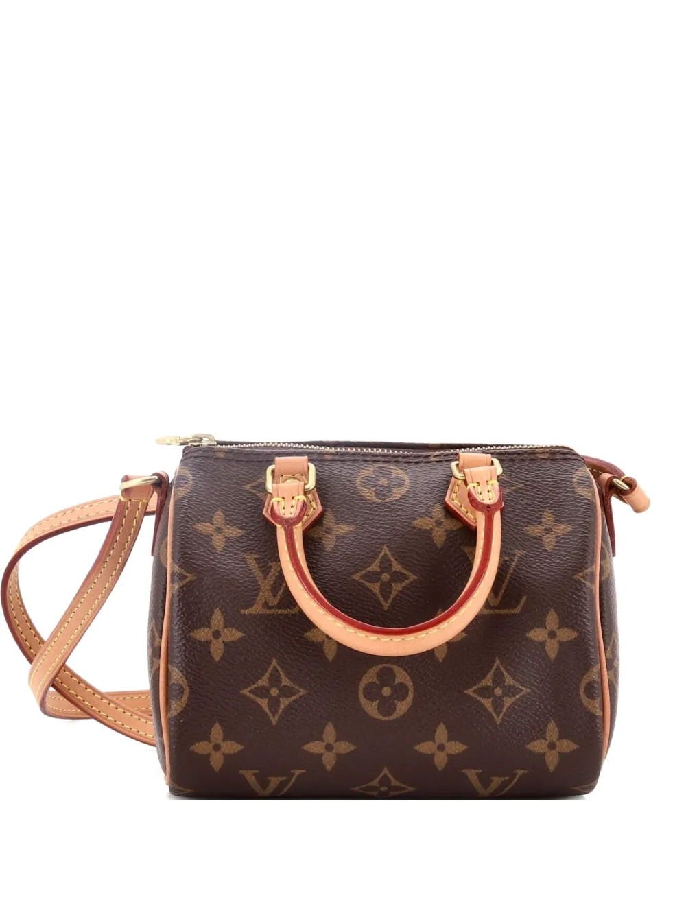 Louis Vuitton Pre-Owned Speedy Bandouliere Bag Monogram Canvas Nano crossbody bag - Brown