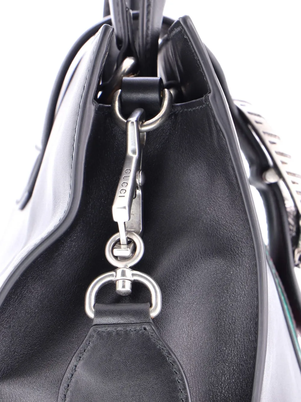 Web Dionysus Top Handle Bag Leather Medium Tote Bag