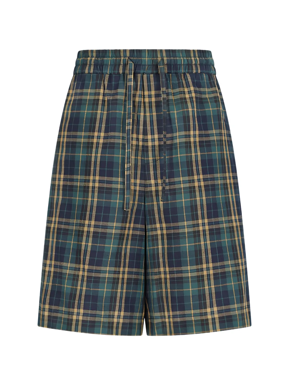 DARKPARK Brad japanese-check shorts - Blu