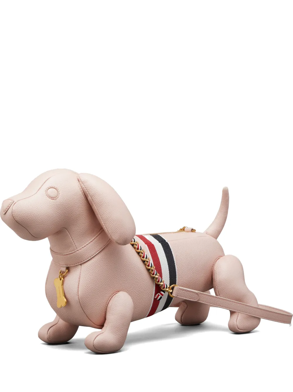 Thom Browne Borsa a spalla Hector con righe - Rosa