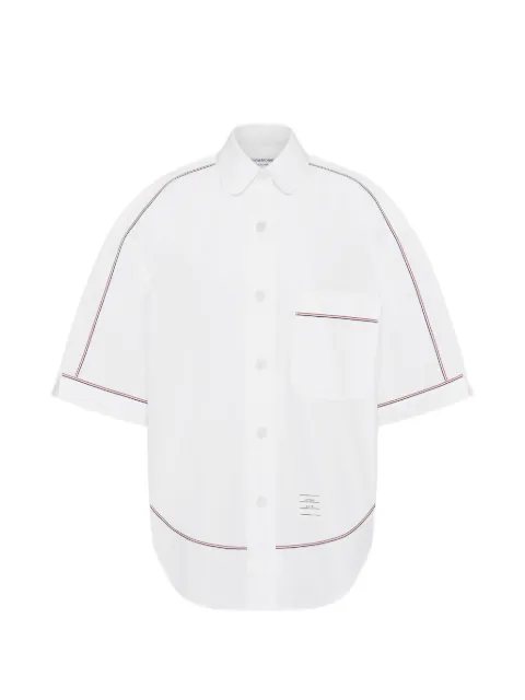 Thom Browne camisa de popelina con costuras en contraste