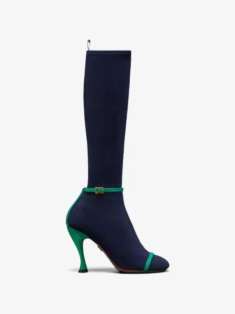 Thom Browne soft suede trompel'oeil 4-bar sandal boots