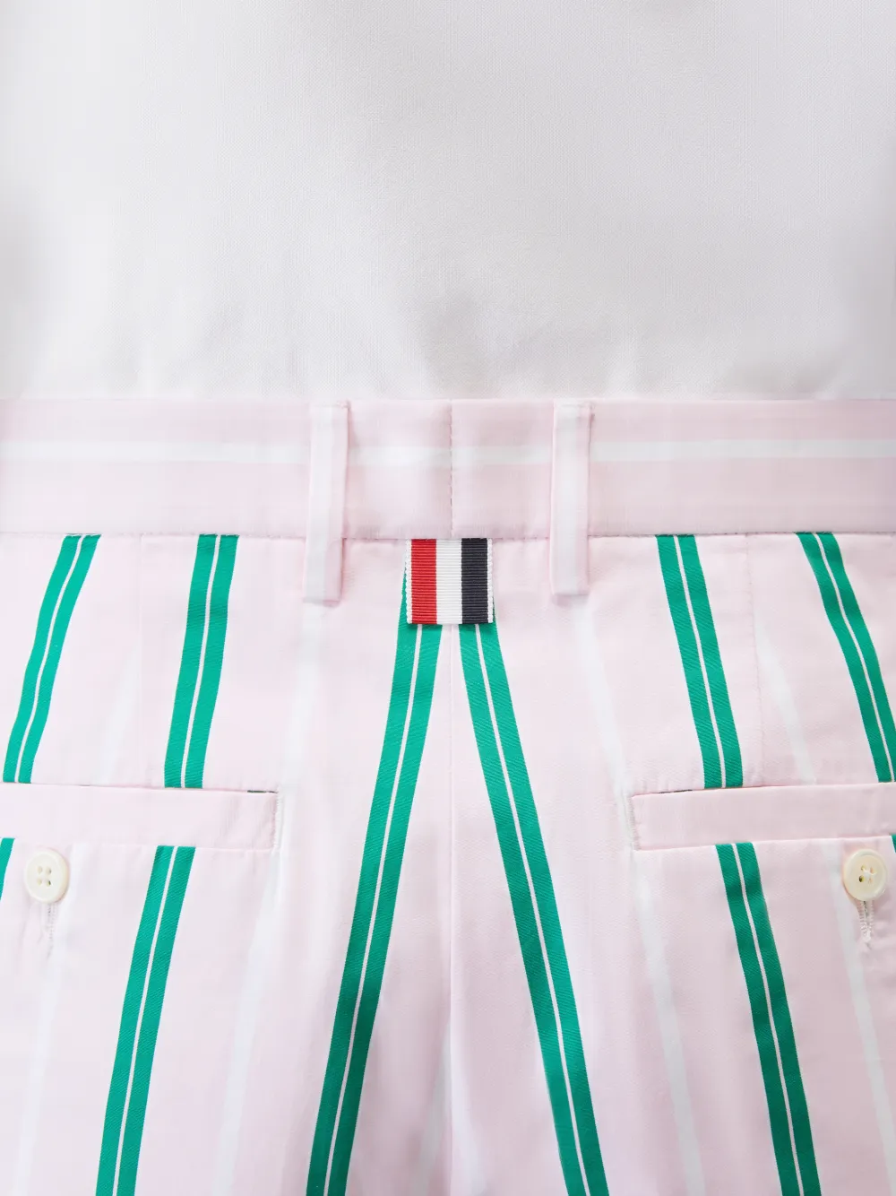 Thom Browne Gestreepte shorts Roze