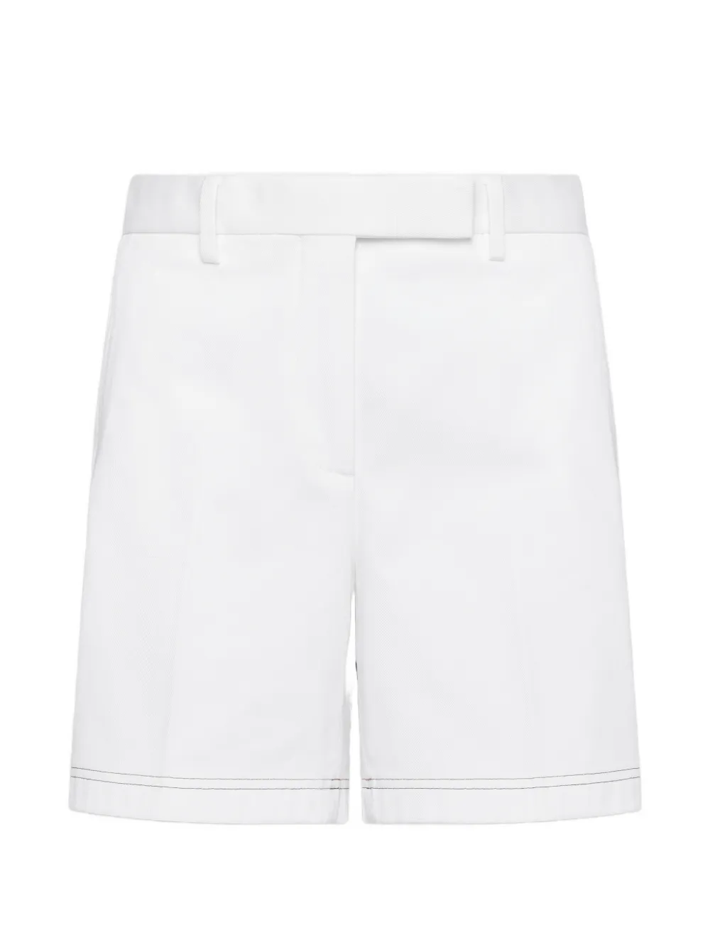 Thom Browne flat-front shorts - Bianco