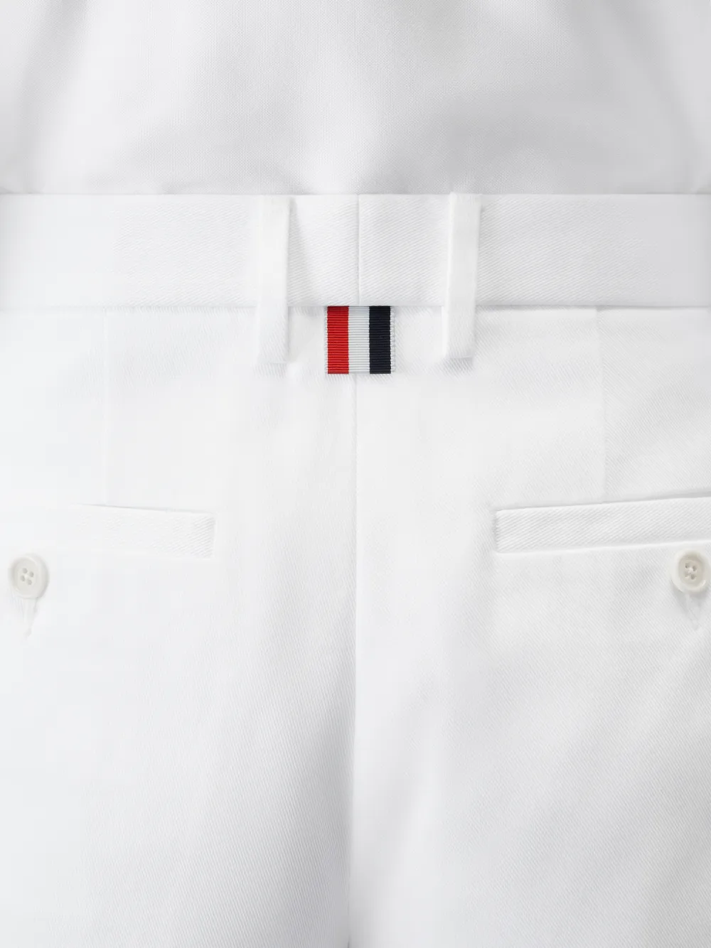 Thom Browne Katoenen gabardine chino shorts Wit