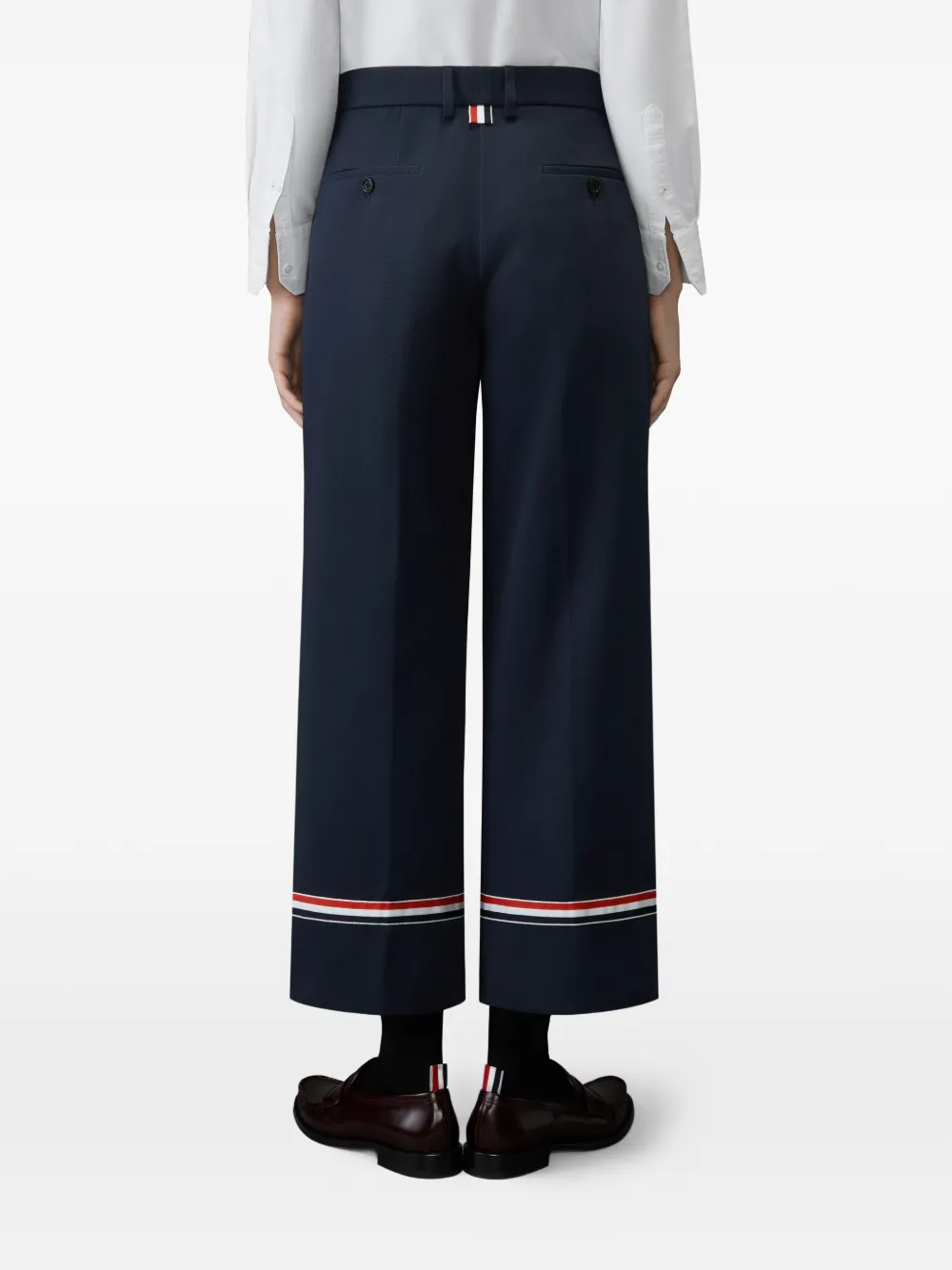 Thom Browne Katoenen gabardine chino Blauw