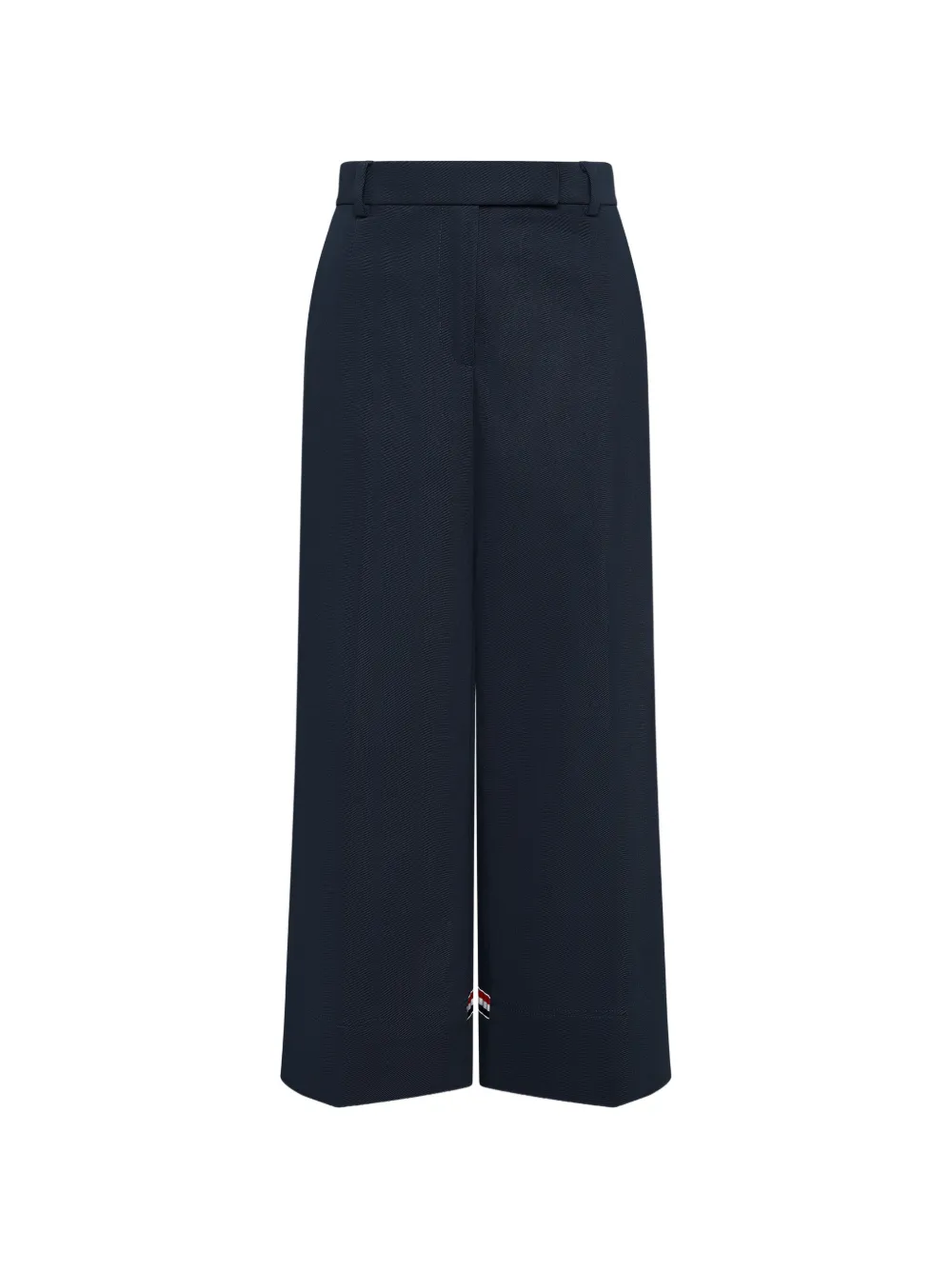Thom Browne flat-front cropped trousers - Blu