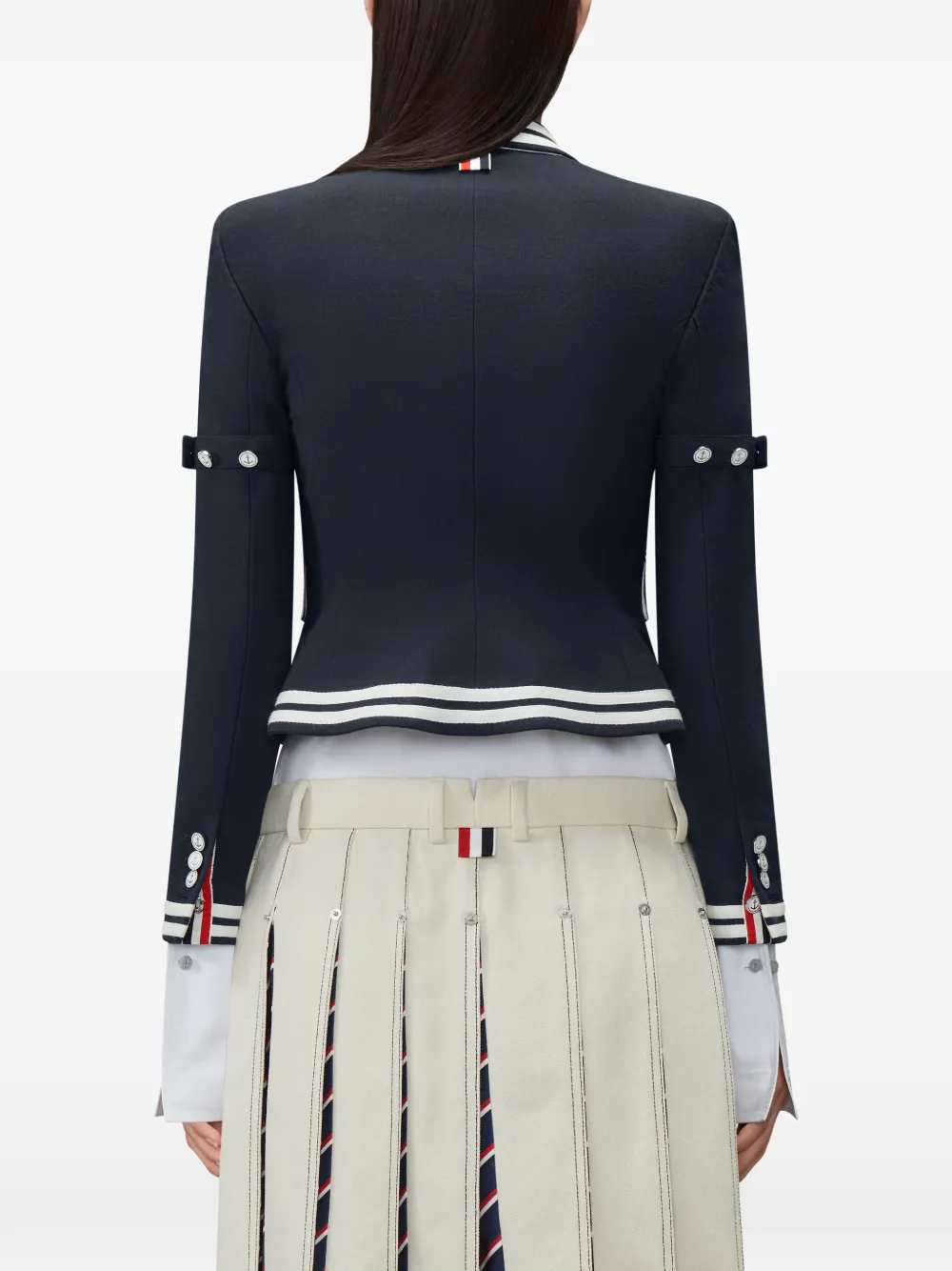 Thom Browne Cropped jack Blauw