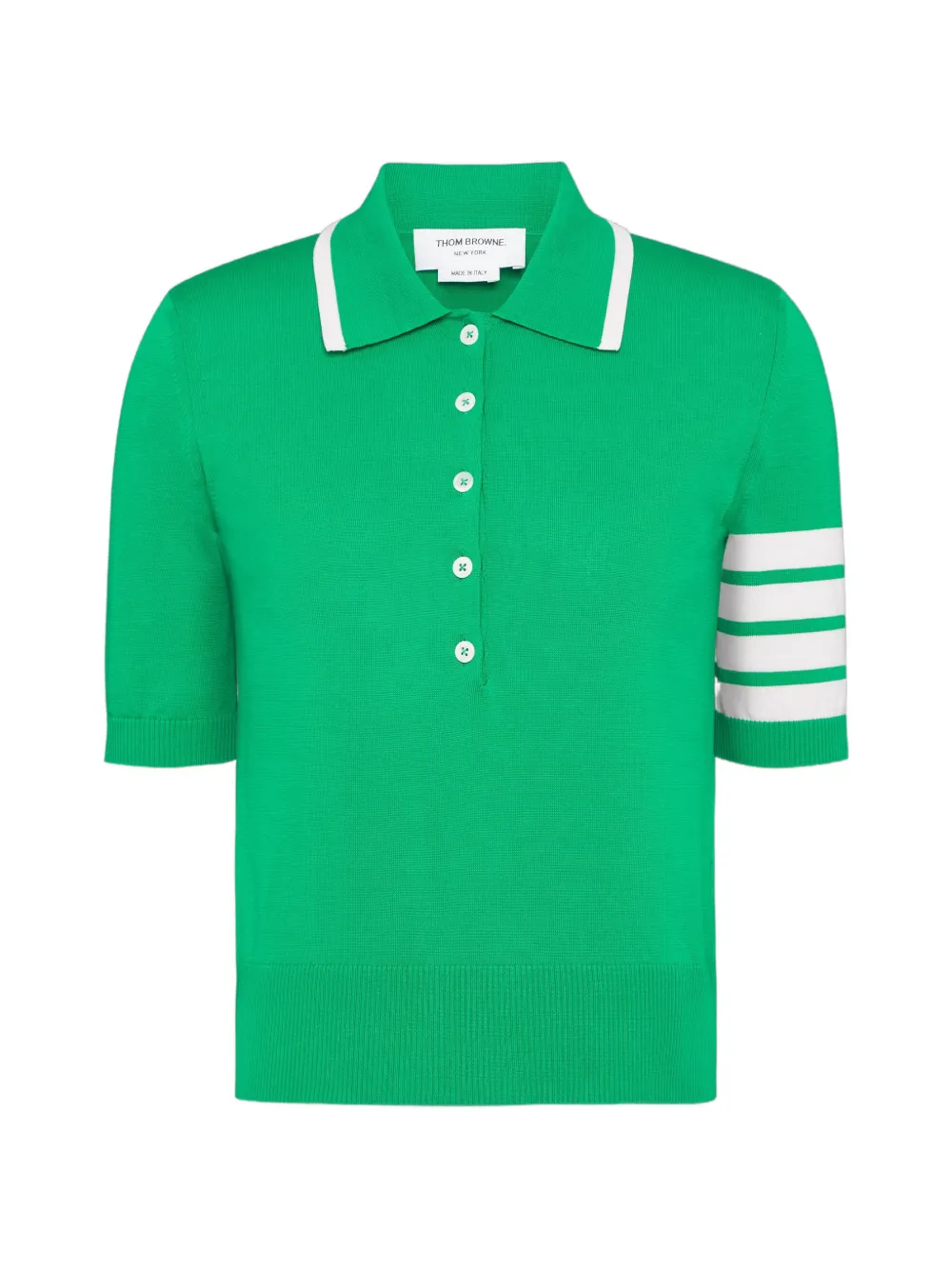 Thom Browne Hector intarsia polotop met 4 strepen Roze