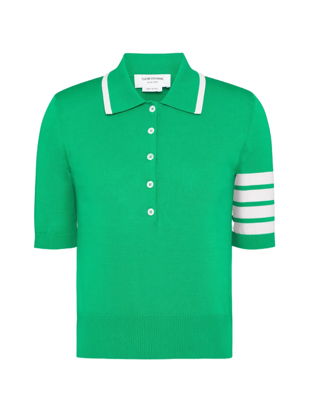 Thom Browne Hector intarsia polotop met 4 strepen Roze
