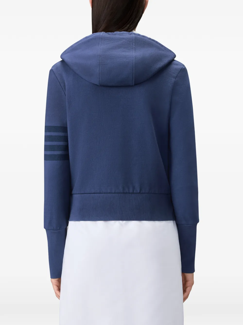 Thom Browne 4-Bar loopback hoodie Blauw