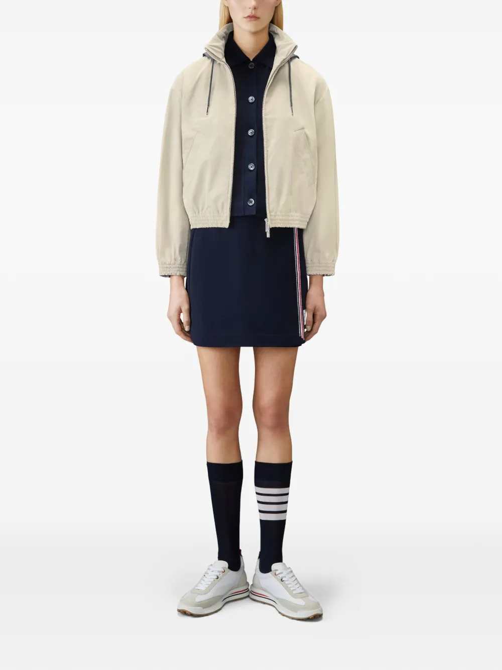 Thom Browne Mini-rok met gestreepte afwerking Blauw