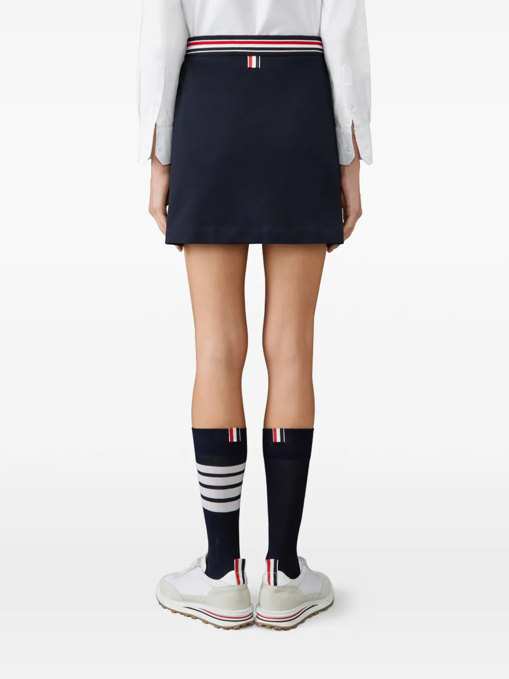 Thom Browne Mini-rok met gestreepte afwerking Blauw