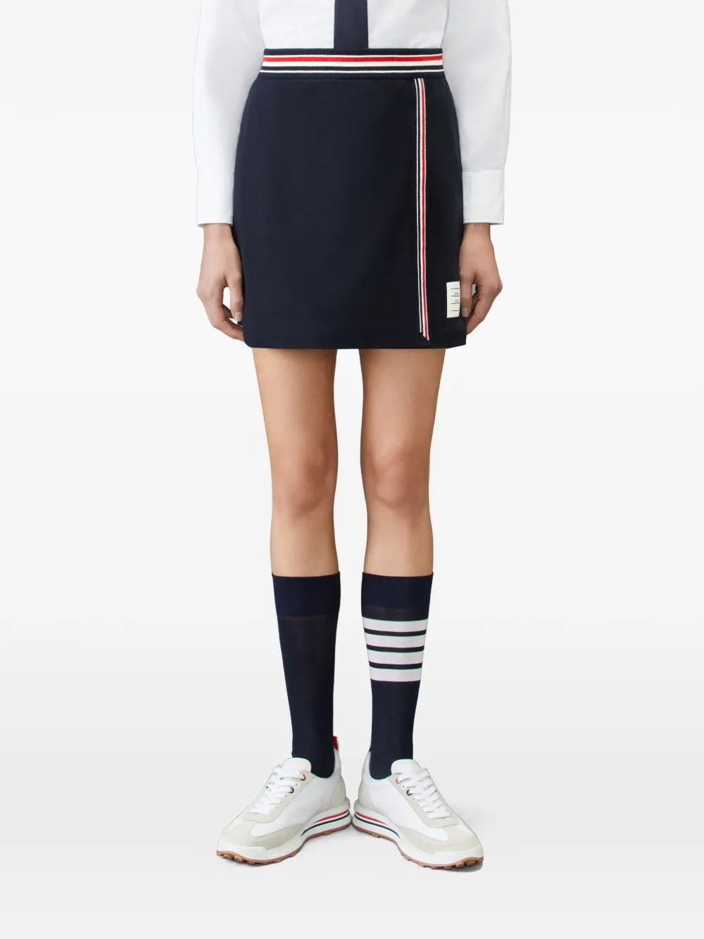Thom Browne Mini-rok met gestreepte afwerking Blauw