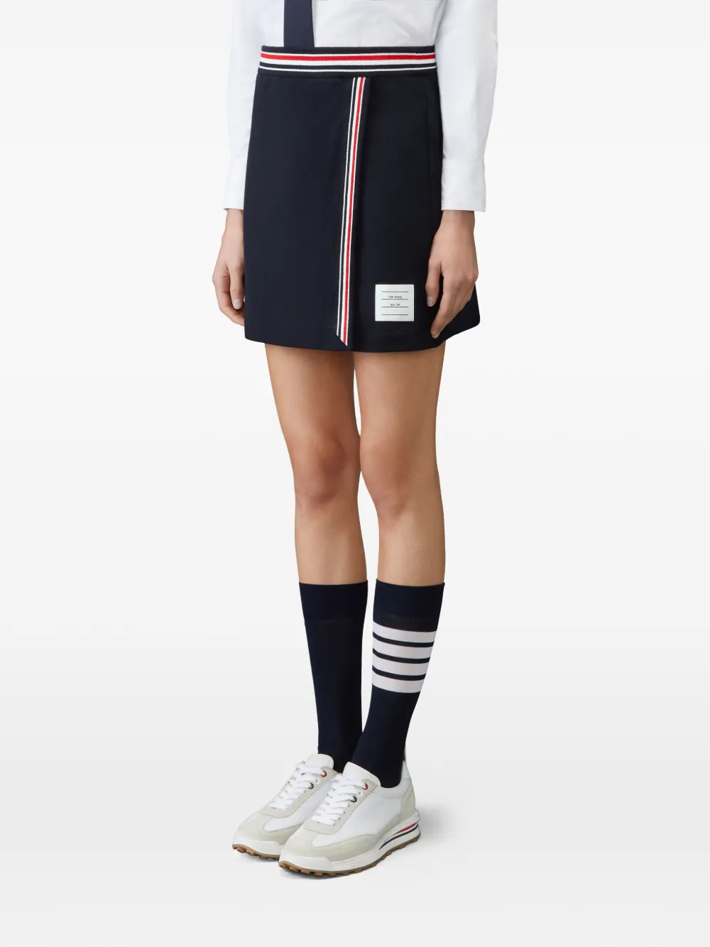 Thom Browne Mini-rok met gestreepte afwerking Blauw