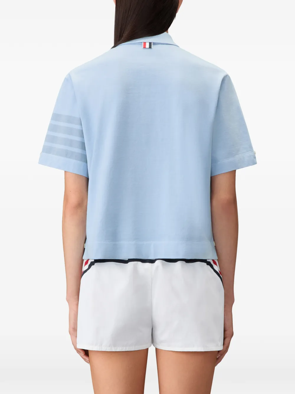 Thom Browne 4-Bar jersey poloshirt Blauw
