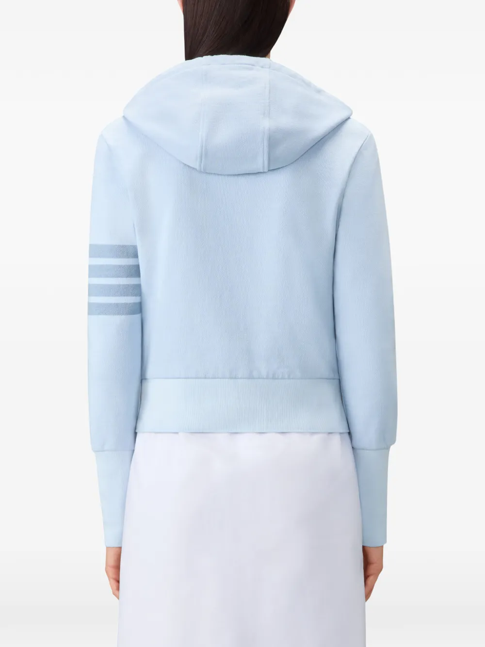 Thom Browne 4-Bar loopback hoodie Blauw